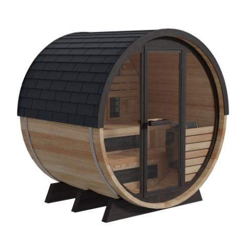 Finnmark FD-7 Thermo-Aspen infrared barrel sauna product view